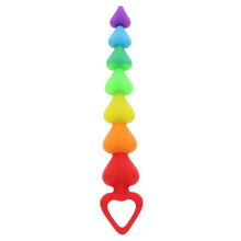 Load image into Gallery viewer, ToyJoy Rainbow Heart Anal Beads