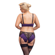 Load image into Gallery viewer, Cottelli Curves Bralette Suspender Set