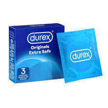 Load image into Gallery viewer, Durex Extra Safe Regular Fit Condoms 3 Pack