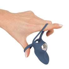 Load image into Gallery viewer, Rechargeable Silicone Vibrating Double Ring