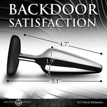 Load image into Gallery viewer, Master Series Butt Slut Metal and Silicone Butt Plug