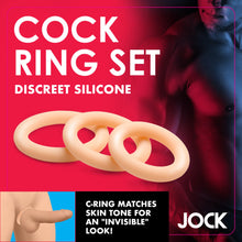 Load image into Gallery viewer, Jock Discreet Silicone Cock Ring Set