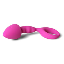 Load image into Gallery viewer, Pink Silicone Curved Comfort Butt Plug