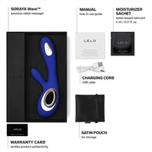 Load image into Gallery viewer, Lelo Soraya Wave Midnight Blue Dual Rechargeable Vibrator