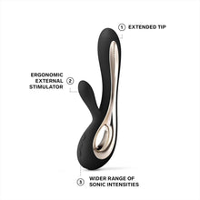 Load image into Gallery viewer, Lelo Soraya 2 Dual Rabbit Vibrator Black