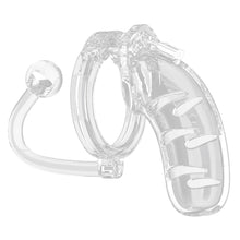 Load image into Gallery viewer, Man Cage 11 Male 4.5 Inch Clear Chastity Cage With Anal Plug