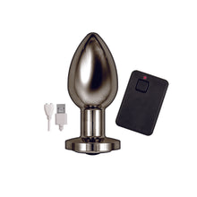 Load image into Gallery viewer, Ass Sation Remote Vibrating Butt Plug Black