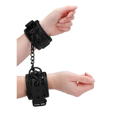 Load image into Gallery viewer, Ouch Luxury Black Hand Cuffs