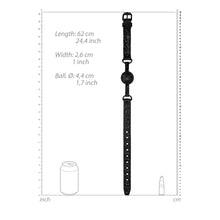 Load image into Gallery viewer, Ouch Breathable Luxury Black Ball Gag