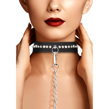 Load image into Gallery viewer, Ouch Diamond Studded Collar With Leash
