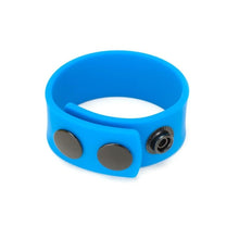 Load image into Gallery viewer, Prowler Red Silicone Adjustable Cock Strap Blue