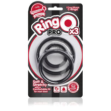 Load image into Gallery viewer, Screaming O RingO Pro X3 Cock Rings Black