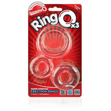 Load image into Gallery viewer, Screaming O RingO x3 Clear Cock Rings