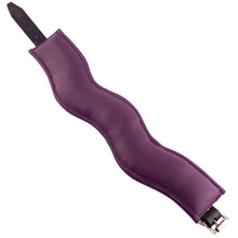 Load image into Gallery viewer, Rouge Garments Black And Purple Padded Leather Posture BDSM Collar
