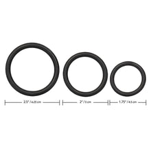 Load image into Gallery viewer, 3 Piece Rubber Ring Set