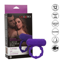 Load image into Gallery viewer, 5 Bead Maximus Rechargeable Cock Ring
