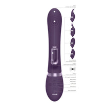 Load image into Gallery viewer, Vive Etsu Interchangeable Rabbit Vibrator Purple