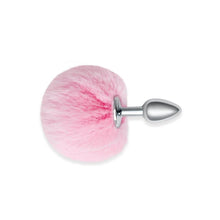 Load image into Gallery viewer, Furry Tales Pink Bunny Tail Butt Plug