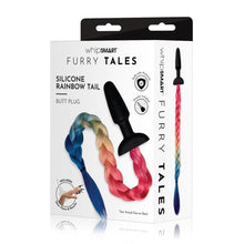 Load image into Gallery viewer, Furry Tales Rainbow Tail Butt Plug