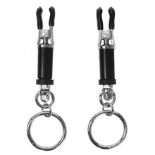 Load image into Gallery viewer, Bondage Ring Barrel Nipple Clamps