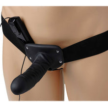 Load image into Gallery viewer, Deluxe Vibro Erection Assist Hollow Silicone Strap On
