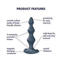 Load image into Gallery viewer, Satisfyer Lolli Plug 1 Black Vibrating Anal Plug