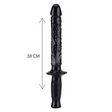 Load image into Gallery viewer, The Manhandler - 14.5 Inch Black Dildo - ToyJoy