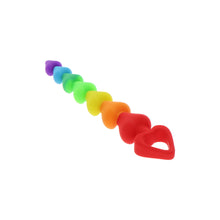 Load image into Gallery viewer, ToyJoy Rainbow Heart Anal Beads