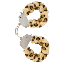 Load image into Gallery viewer, ToyJoy Furry Fun Wrist Cuffs Leopard