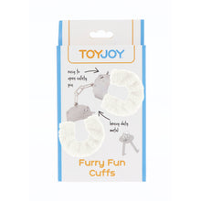 Load image into Gallery viewer, ToyJoy Furry Fun Wrist Cuffs White