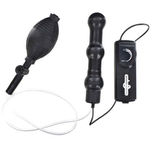 Load image into Gallery viewer, Zepplin Unisex Inflatable Vibrating Anal Wand Black
