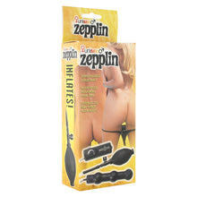 Load image into Gallery viewer, Zepplin Unisex Inflatable Vibrating Anal Wand Black
