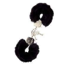 Load image into Gallery viewer, Black Furry Metal Handcuffs