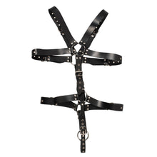 Load image into Gallery viewer, Mens Leather Adjustable Harness With Cock Ring
