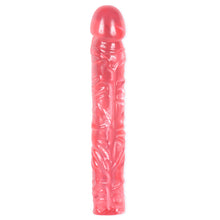 Load image into Gallery viewer, Classic Pink Jelly Dildo Dong - 10 Inch