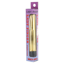 Load image into Gallery viewer, Lady Finger Mini Vibrator Gold
