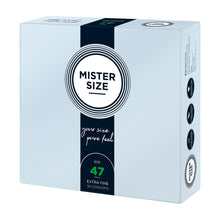Load image into Gallery viewer, Mister Size 47mm Your Size Pure Feel Condoms 36 Pack