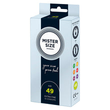Load image into Gallery viewer, Mister Size 49mm Your Size Pure Feel Condoms 10 Pack
