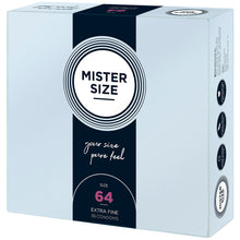 Load image into Gallery viewer, Mister Size 64mm Your Size Pure Feel Condoms 36 Pack