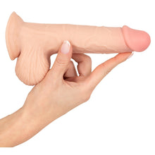 Load image into Gallery viewer, Nature Skin Dildo With Movable Skin - 19 cm