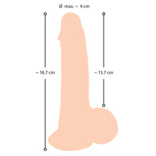 Load image into Gallery viewer, Nature Skin Dildo With Movable Skin - 19 cm