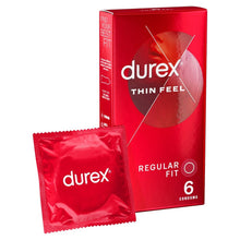 Load image into Gallery viewer, Durex Thin Feel Regular Fit Condoms 6 Pack
