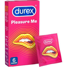 Load image into Gallery viewer, Durex Pleasure Me Ribbed And Dotted Condoms 6 Pack
