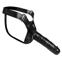 Load image into Gallery viewer, Master Series Infiltrator Hollow Strap On Black 10 Inch Dildo