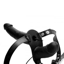 Load image into Gallery viewer, Power Pegger Silicone Vibrating Double Dildo With Harness