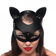 Load image into Gallery viewer, Bad Kitten Leather Cat Mask by Master Series