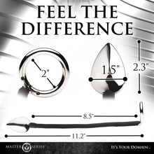 Load image into Gallery viewer, Master Series Tug Plug Aluminum Cock and Ball Ring