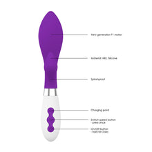 Load image into Gallery viewer, Achelois Rechargeable Vibrator Purple