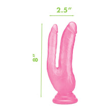 Load image into Gallery viewer, Me You Us Ultra Cock Double Dildo 8 Inch Pink