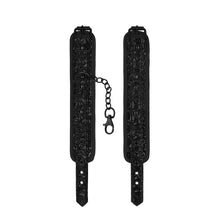 Load image into Gallery viewer, Ouch Luxury Black Hand Cuffs